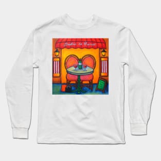 Table for Two in Paris Long Sleeve T-Shirt